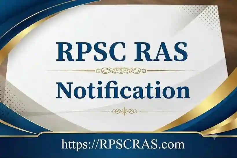 RPSC RAS Notification 2026 PDF Download